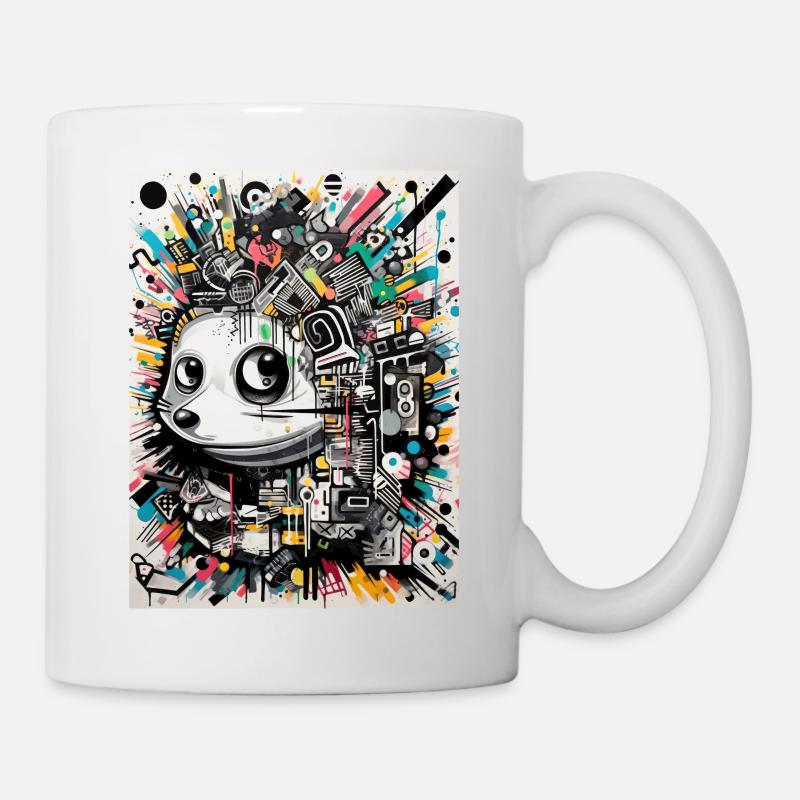 Graffiti Inspirationen:Igel - Tasse - Weiß