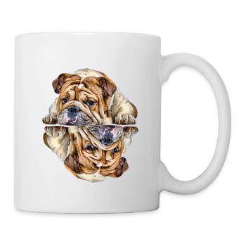 Dictons de chien Chien Chiens Bouledogue - Mug blanc - blanc - Droite