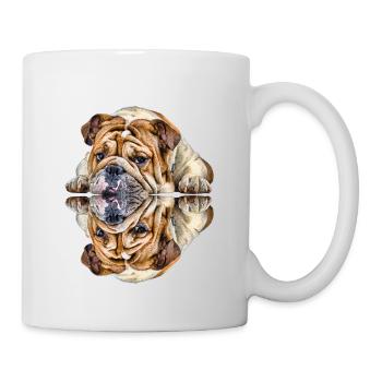 Dictons de chien Chien Chiens Bouledogue - Mug blanc - blanc - Droite