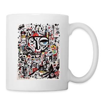 antelope graffiti style - Mug - white - Right