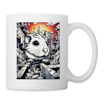 meerschwein geometric - Tasse - Weiß - Rechts