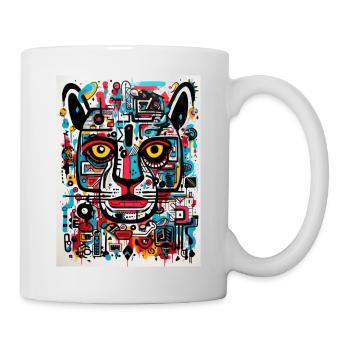 jaguar geometric - Tasse - Weiß - Rechts