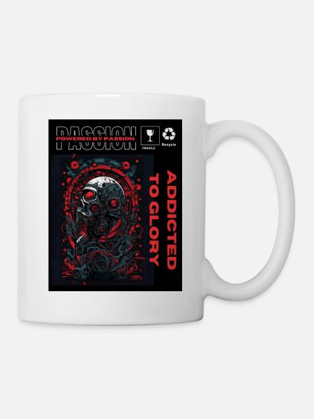 Propulsé par la passion, accro à la gloire - Mug blanc - blanc