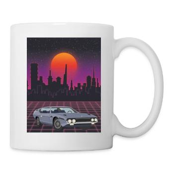 Auto - Tasse - Weiß - Rechts