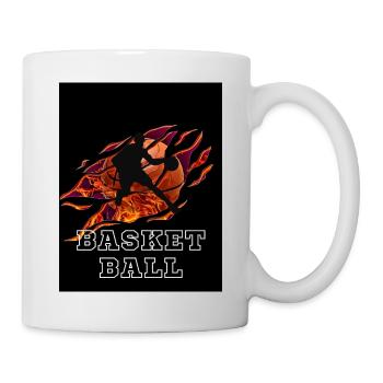 Basketball Sport - Tasse - Weiß - Rechts