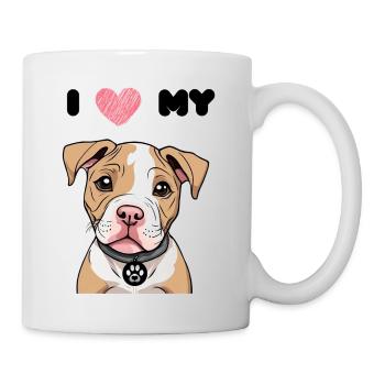 Little Pitbull - Bully Puppy - Chien mignon - Amour - Mug blanc - blanc - Droite