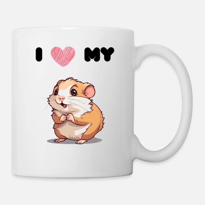 Hamster Love - Hamster mignon - Mug blanc - blanc
