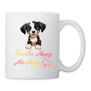 Dog Family Happy Me Happy - Mug - white - Right