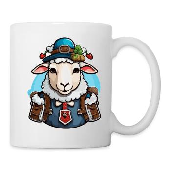 Lederhosen / Animal / Traditional costume / Tradition / Sheep - Mug - white - Right