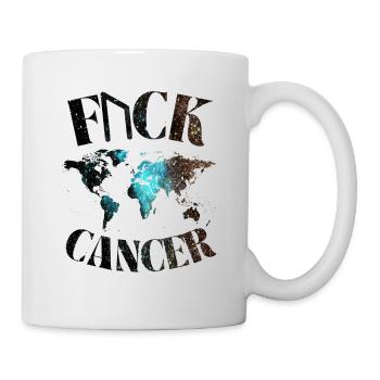 F... CK CANCER - ESPOIR, AMOUR ET COMBAT - Mug blanc - blanc - Droite