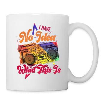 Musik, Retro, Heavy Metal, Hard Rock, Punk, Vinyl, Pop - Tasse - Weiß - Rechts