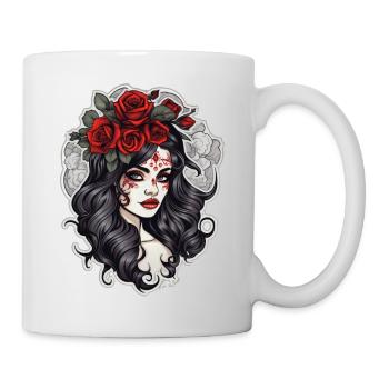 Gothic Rose Queen Illustration - Mug - white - Right
