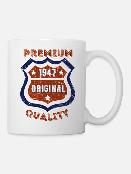Qualité premium 1947 - Mug blanc - blanc
