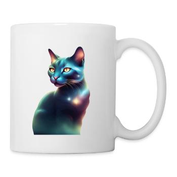 Fantastische Katze - Tasse - Weiß - Rechts