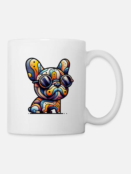 Frenchie Summer - Tasse - Weiß