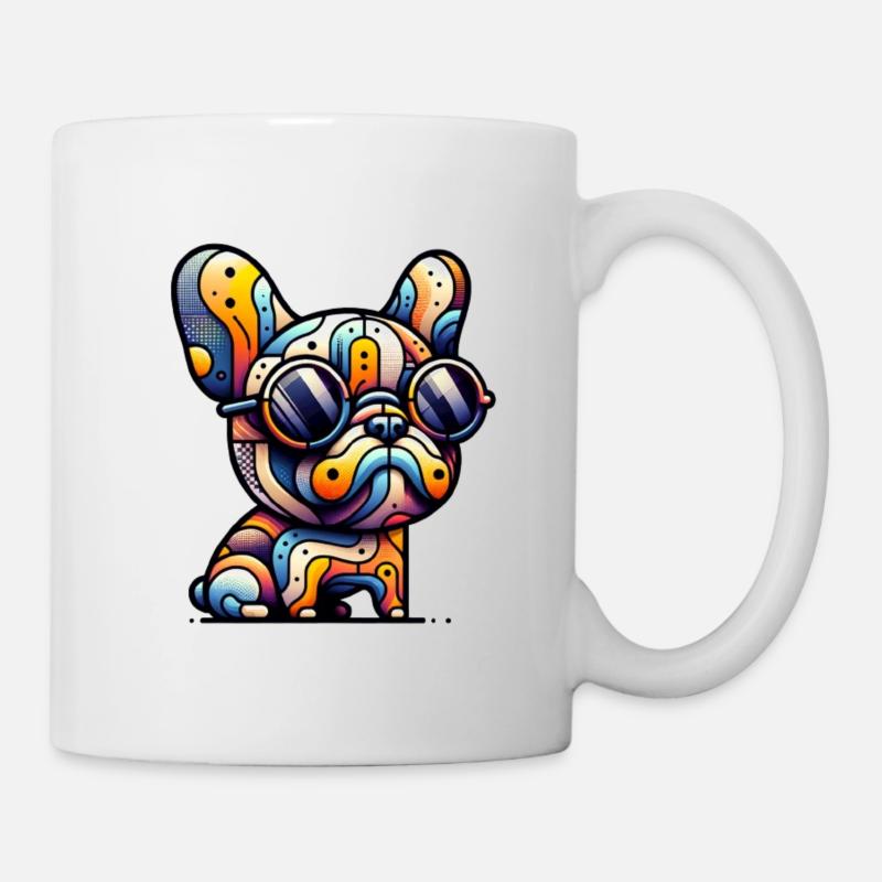 Frenchie Summer - Tasse - Weiß