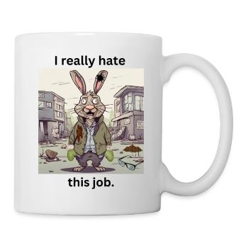 I really hate - funny motif - Mug - white - Right