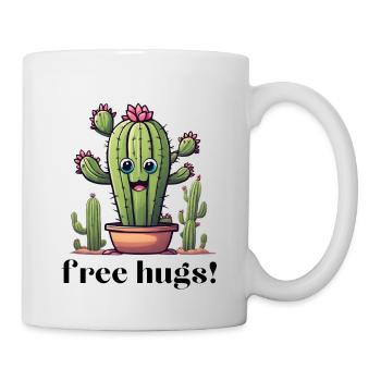 Free Hugs Cactus Cartoon - Dard de Cactus - Mug blanc - blanc - Droite