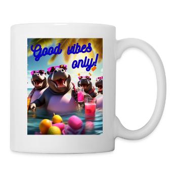 Partymode on - Tasse - Weiß - Rechts