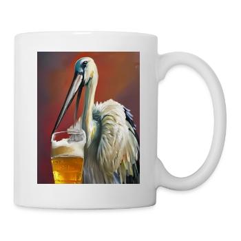 Cigogne Bière - Mug blanc - blanc - Droite
