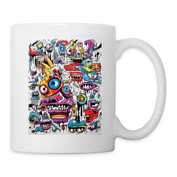 GNU Grafitti Abstract - Mug - white - Right