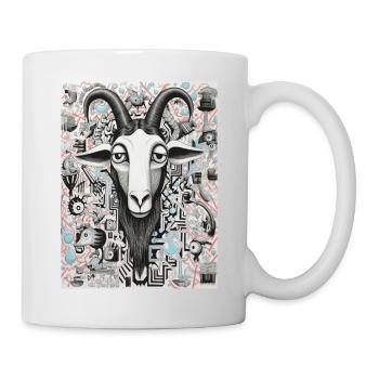 Ziee Graffiti Géométrie Abstrait - Mug blanc - blanc - Droite