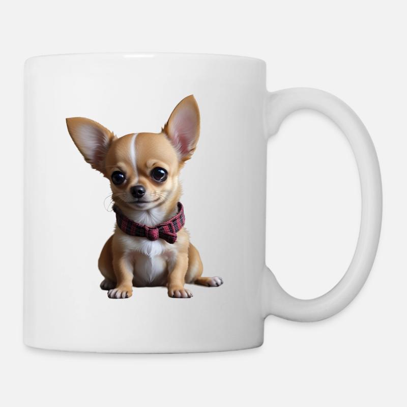 Chihuahua Charm Huggable Cuteness Dog - Mug - white