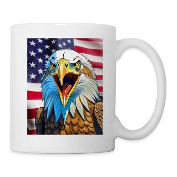 Adler - Tasse - Weiß - Rechts