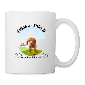 Dog Shirt, Dog Walk, Vizsla, Trending, Modern, Dog - Mug - white - Right