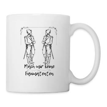Don't Make Me Fisimatenten, Funny Fun, Shirt - Mug - white - Right