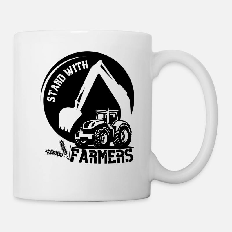 Aux côtés des agriculteurs - Mug blanc - blanc