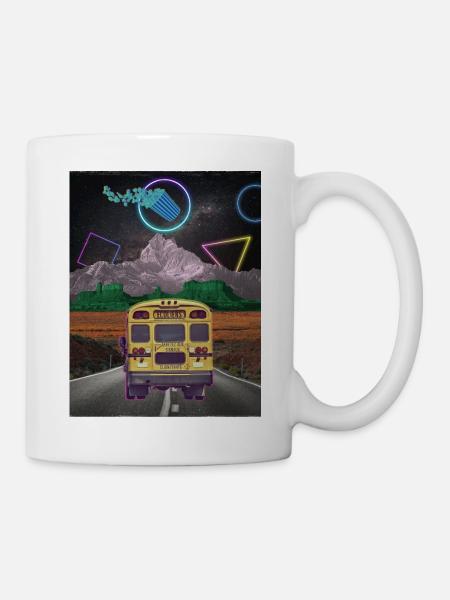 Bus Collage Poster - Mug - white