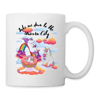 La ville de la licorne - Mug blanc - blanc - Droite