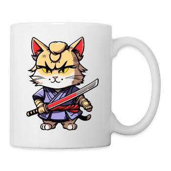 Samurai Cat #31 - Mug - white - Right