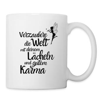 Verzaubere die Welt - Tasse - Weiß - Rechts