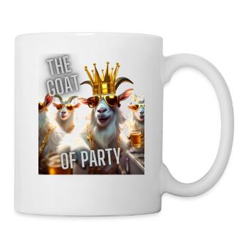 The GOAT of Party - Tasse - Weiß - Rechts