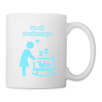 We Will Rock You Queen baby grow - Mug - white - Right