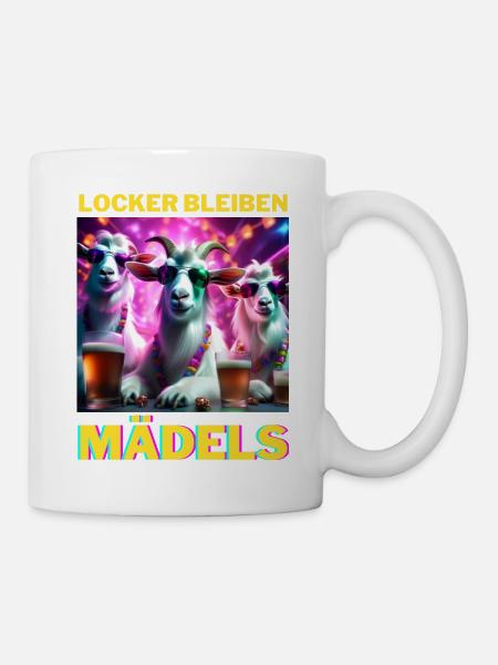 Locker Bleiben - Tasse - Weiß