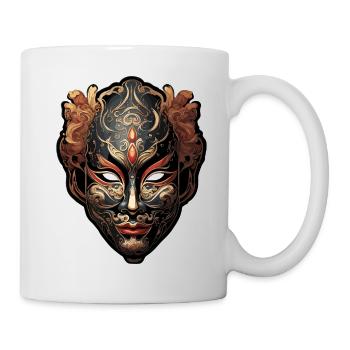 Kabuki Maske / Japanische Kunst / Theater / Antik - Tasse - Weiß - Rechts