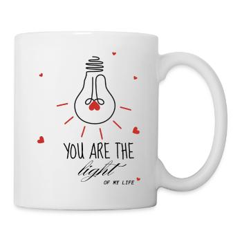 You are the light of my life-amour - Mug blanc - blanc - Droite