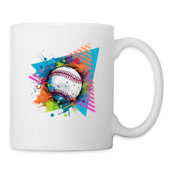 Baseball Color splash Paint splash Splash Splash 80e - Mug - white - Right