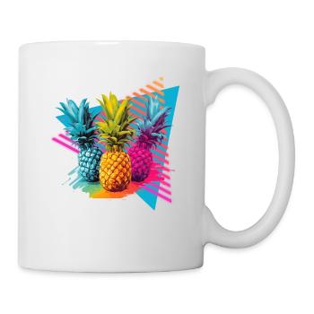 Colorful Pineapple Splash of Paint Splashes - Mug - white - Right