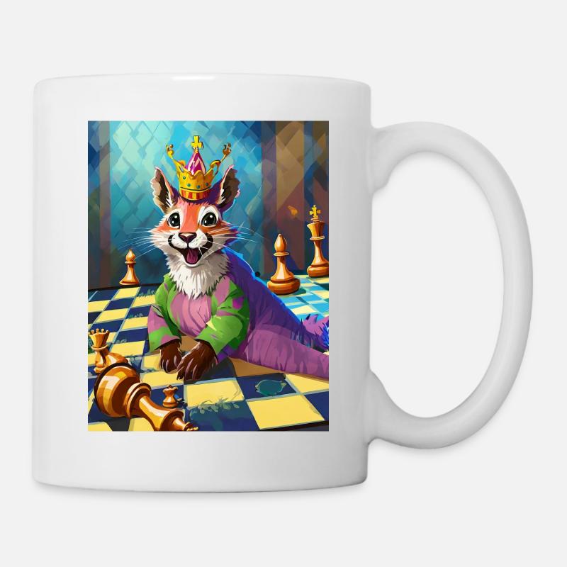 Fox skak - Kop/krus - hvid