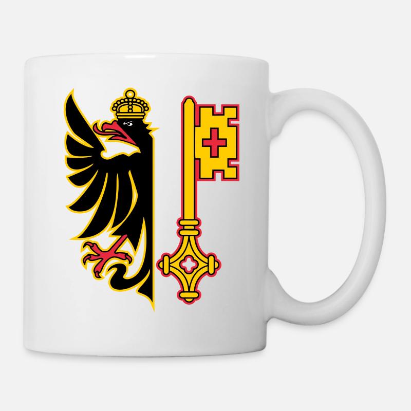Flag of Geneva - Mug - white