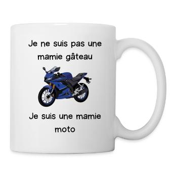 pas une mamie gâteau je suis une mamie moto - Mug blanc - blanc - Droite