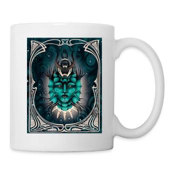 Monstre marin 2 visages - Mug blanc - blanc - Droite