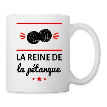 La reine de la pétanque, fête des mères, bouliste - Mug blanc - blanc - Droite