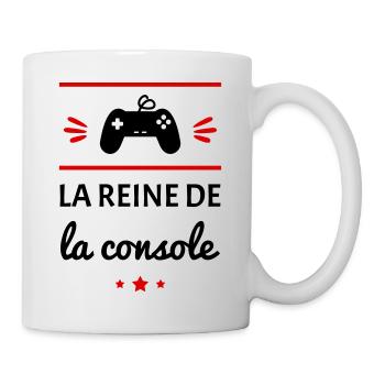 La reine de la console, fête des mères, jeux vidéo - Mug blanc - blanc - Droite