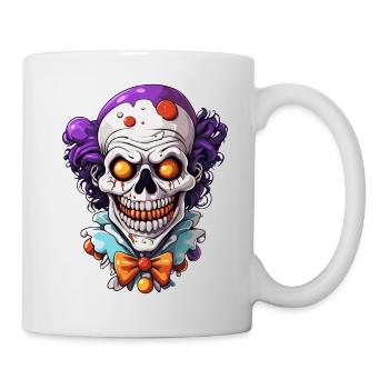 Clown / Zirkus / Fasching / Karneval / verspielt - Tasse - Weiß - Rechts