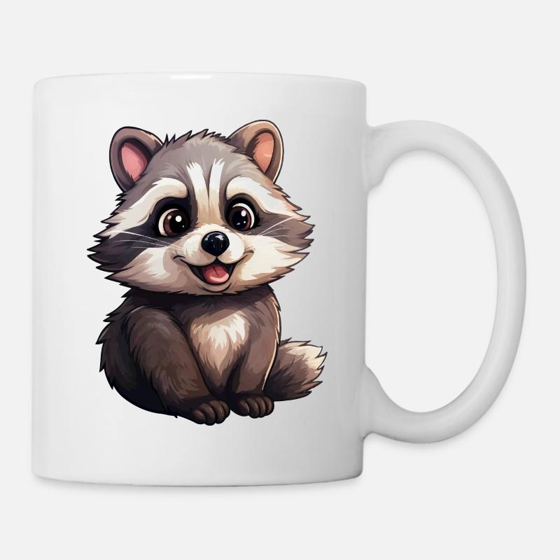 Baby Raccoon - Mug - white